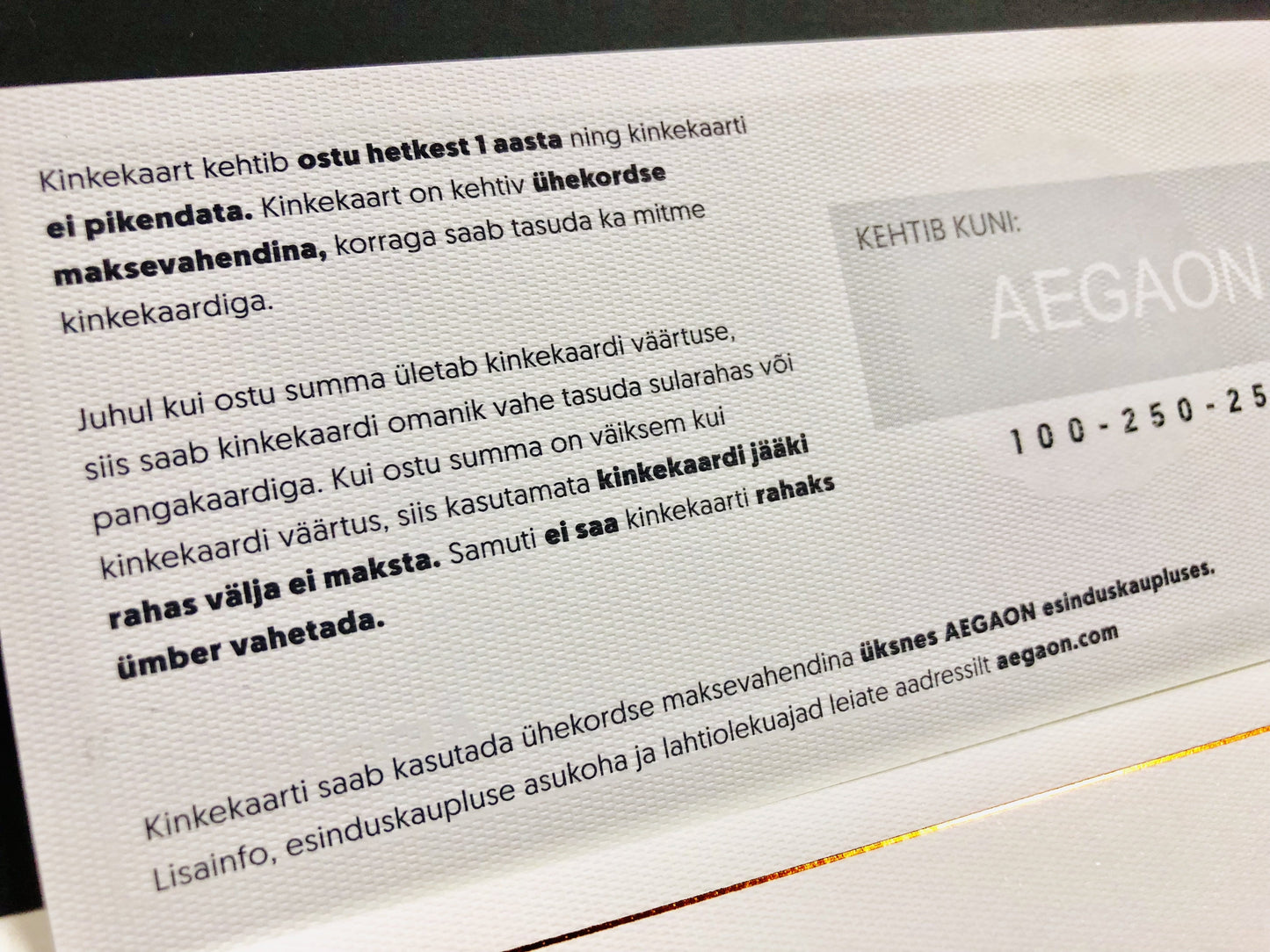 GIFT CARD 50€