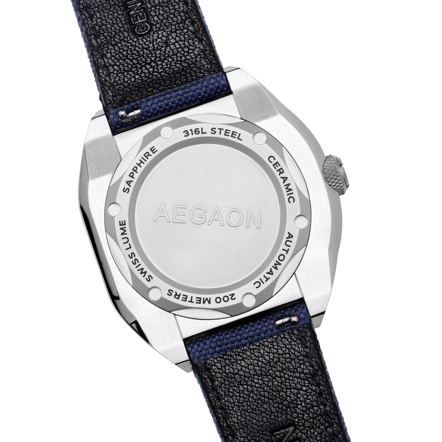 "TEMPTATION III" GMT Automatic Dive Watch (Blue)