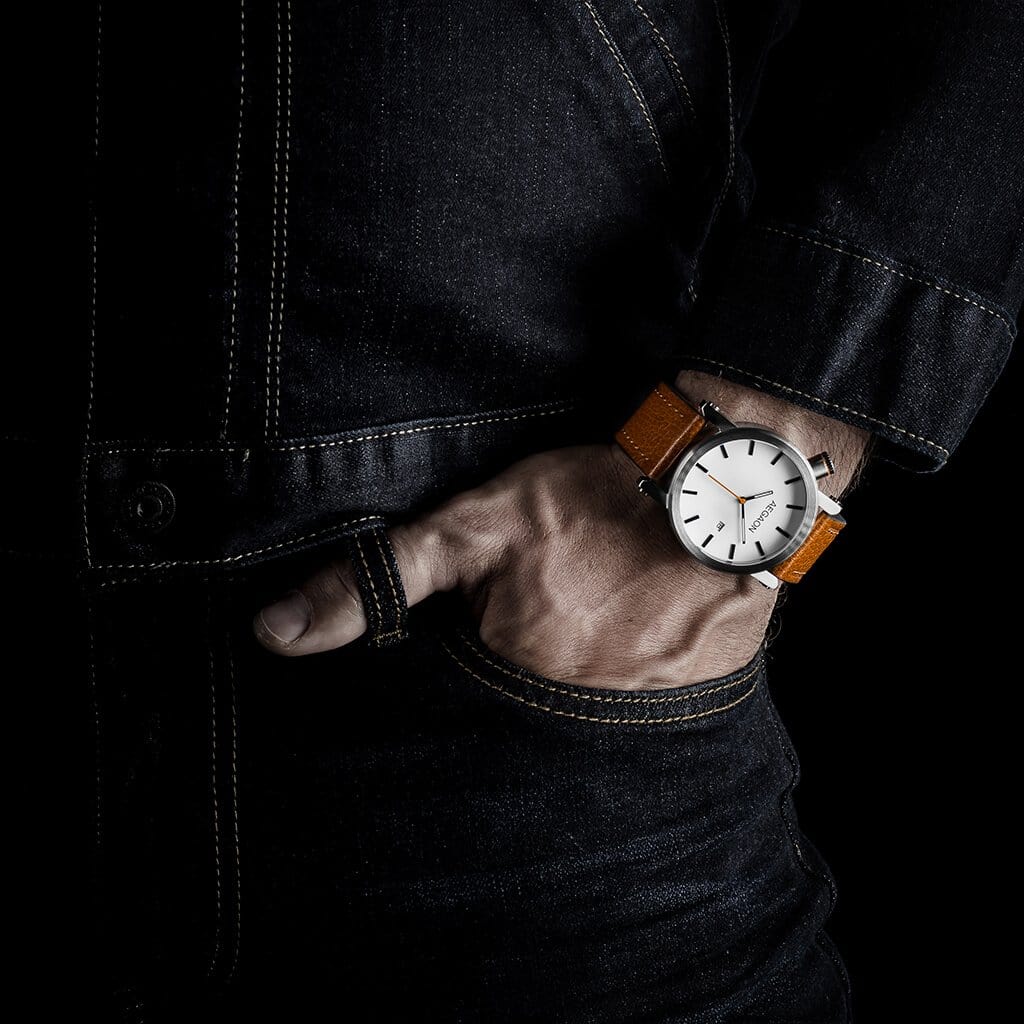 AEGAON, Tabula Rasa 44, quartz movement, Swiss movement, good size watch, oversize watch, minimal watch, design watch, simple watch, manly watch, 5ATM, waterproof watch, water resistant watch, men’s watch, watches for men, watches for big men, watches for big wrist, oversize clothing, gift idea, meeste käekell, meeste käekellad, suur käekell, Eesti käekellad, kingi idee, rannekellot, iso rannekello, laatukellot, laatu rannekello, viron rannekellot, rannekellot miehille, classic watch,